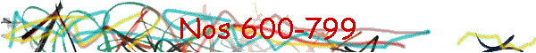 Nos 600-799